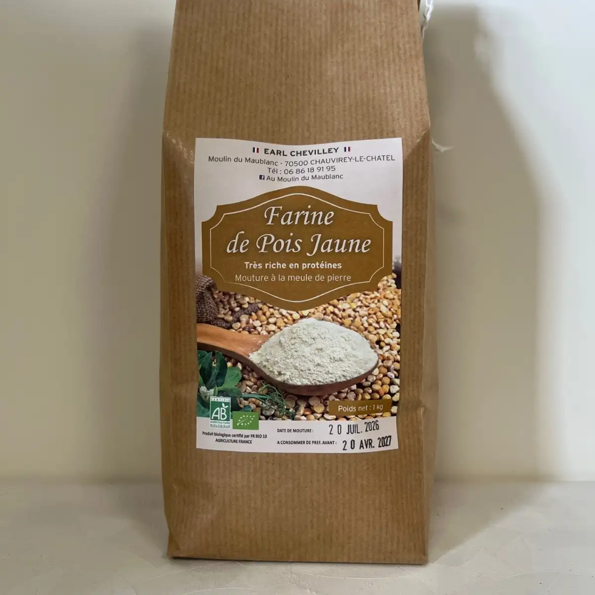 Farine de pois jaunes