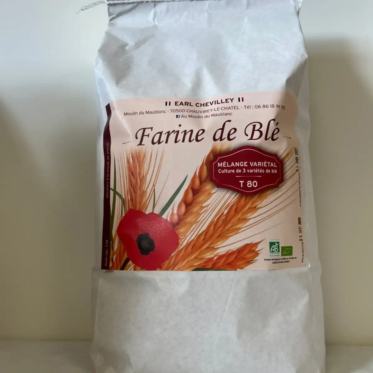 Farine T80 MÉLANGE VARIÉTAL